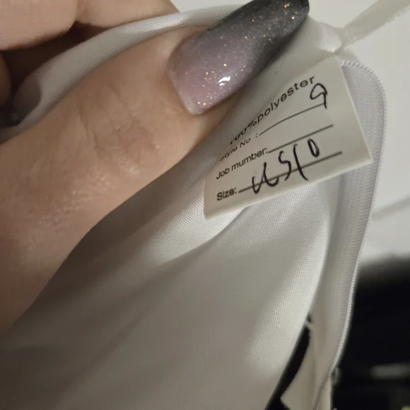 Floral Embroidered Gown Corset Back Size 10 - Picture 6 of 12